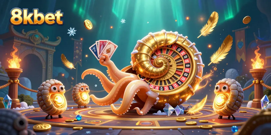 Experience exhilarating gameplay with 8xbet's dynamic gambling scene featuring ancient characters and vibrant visuals.