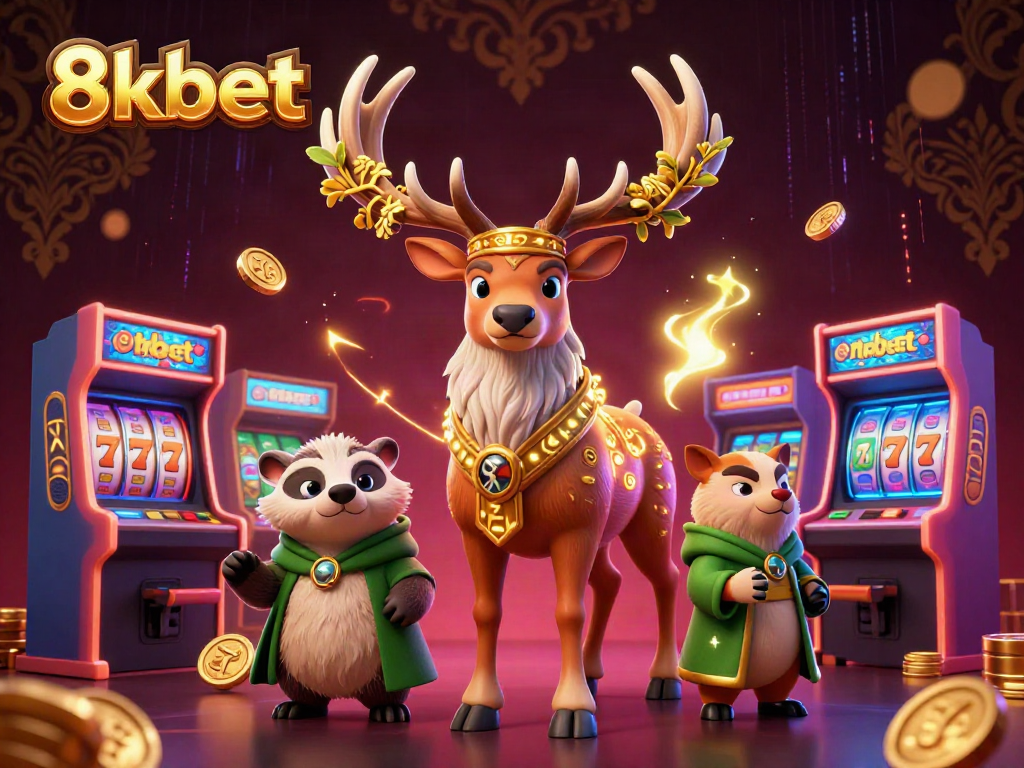 Experience thrilling 8xbet action with a druid stag, wise badger, and dynamic casino elements.