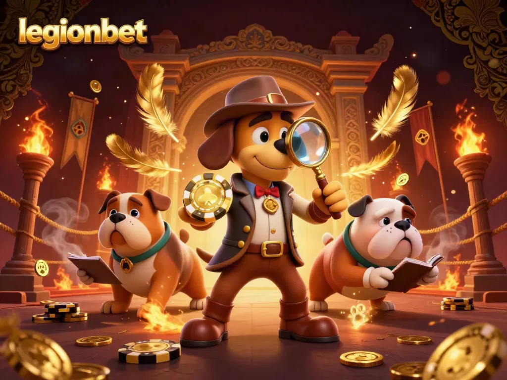 Play exciting games at legionbet with a detective bloodhound uncovering clues and treasures.
