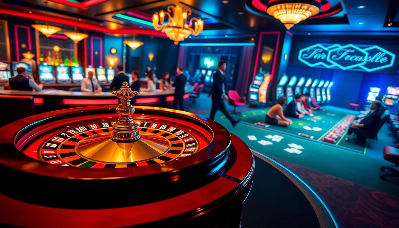 Experience the excitement of TR88 as players place bets at a luxurious casino table.