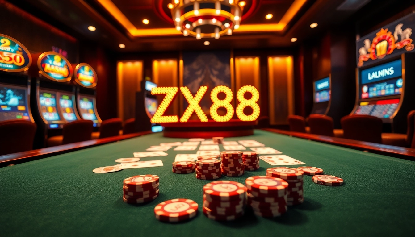 Experience high-stakes excitement at ZX88's professional gaming tables.