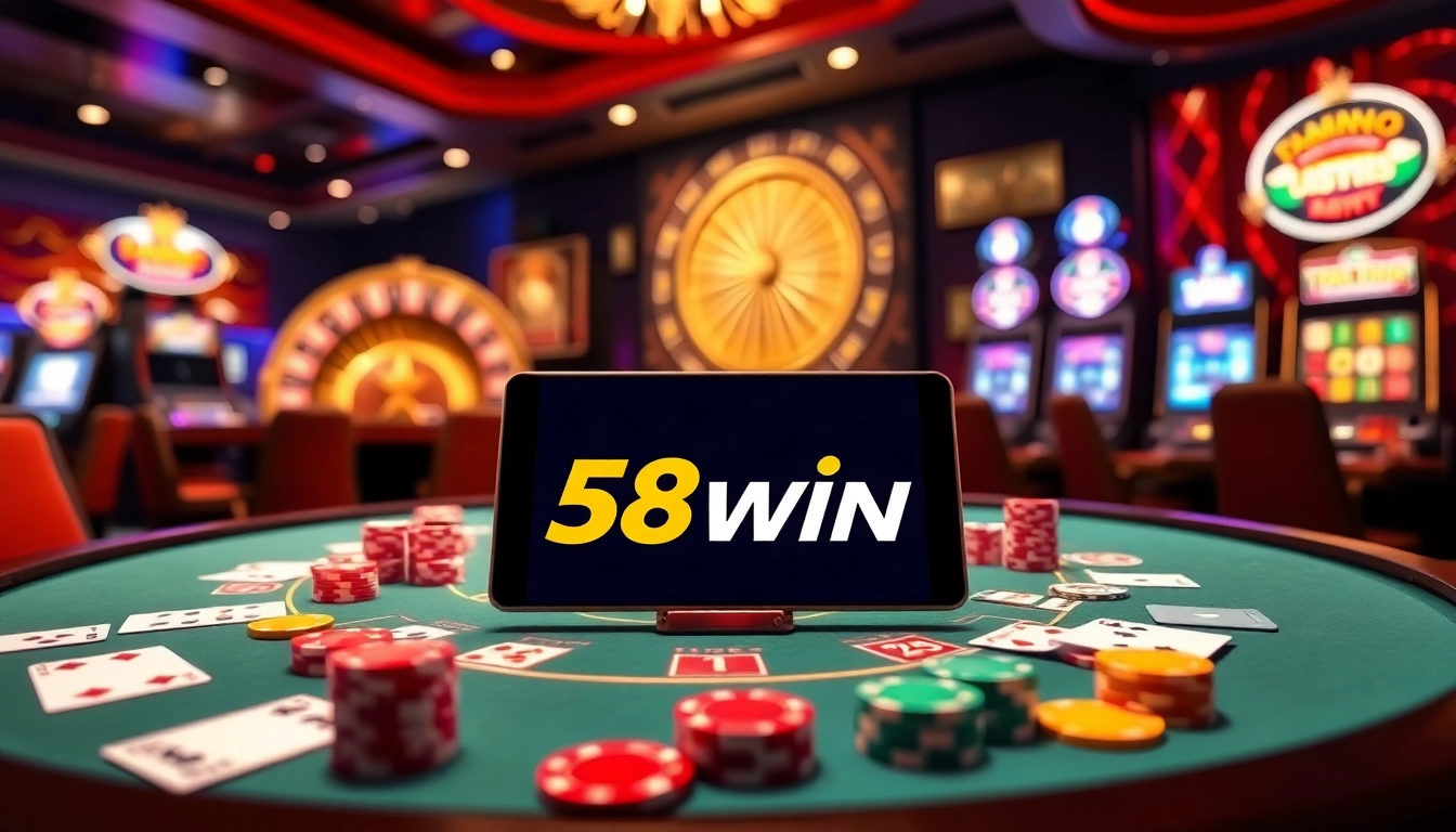 Experience thrilling gaming with the 58win apk at a luxurious casino.