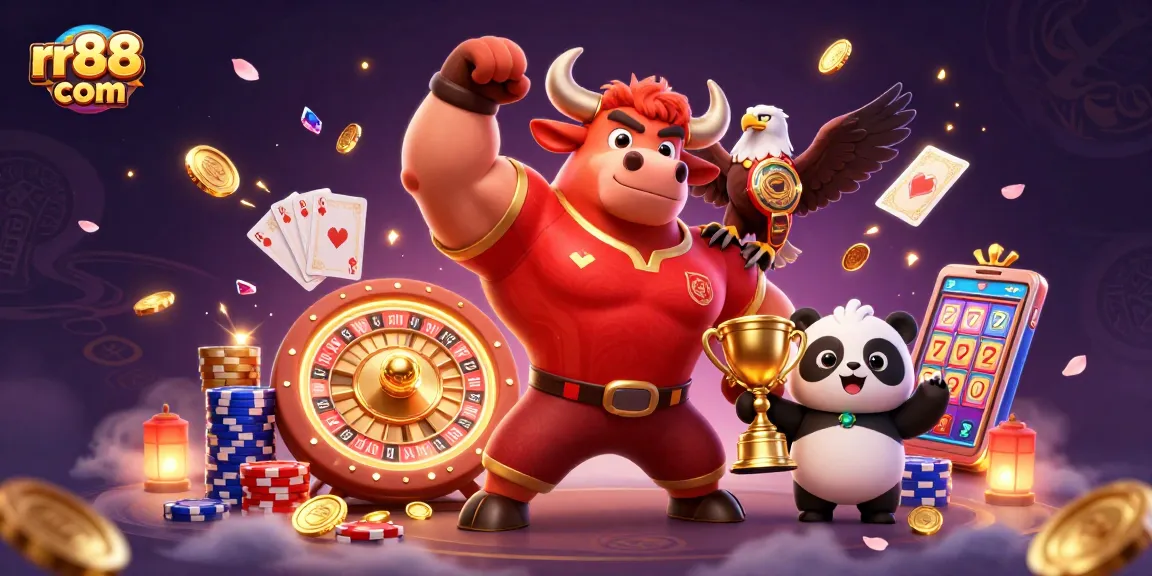 Experience excitement with rr88 com as you win big at the casino with our vibrant mascot trio!