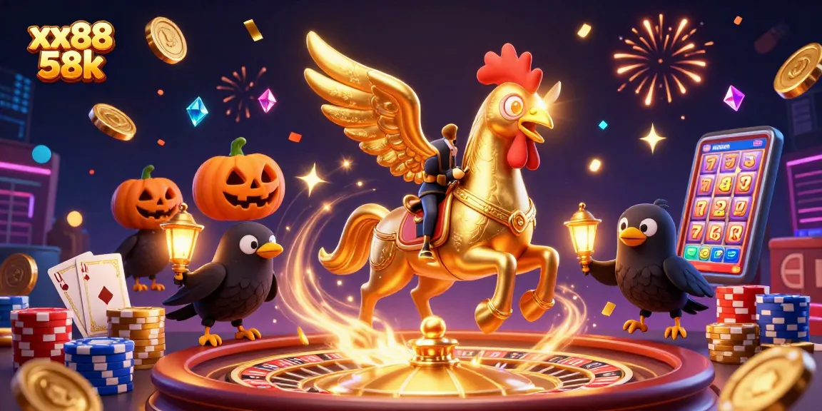 Experience thrilling wins at xx88 58k with vibrant casino action featuring dazzling games and characters.