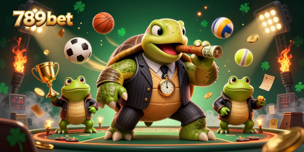 Experience high-stakes action with 789 bet as a massive turtle and bullfrog enforcers dominate the casino.