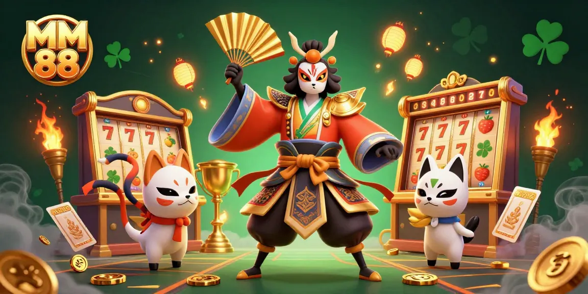 Engage in thrilling gameplay at MM 88 with vibrant slot reels and exciting golden rewards.