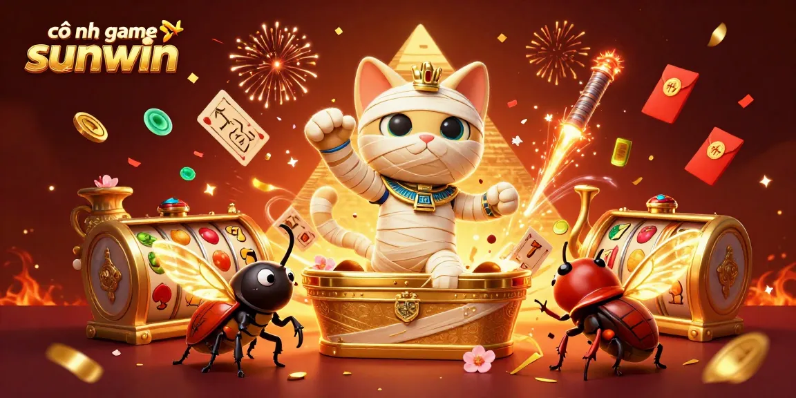 Experience the excitement at cổng game sunwin with vibrant casino elements and dynamic characters in action.