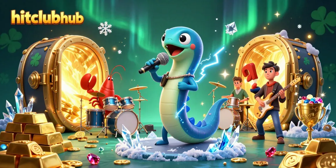 Experience excitement at hitclubhub with vibrant underwater casino gaming featuring dynamic characters and treasures.