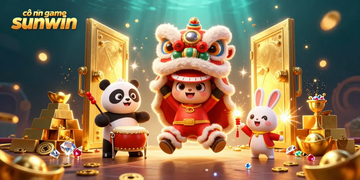 Experience the vibrant cổng game sunwin with exciting characters and treasure elements.